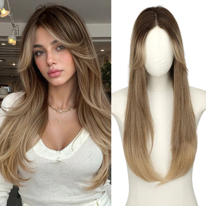 Hair Topper Slightly Layered Synthetic Extensions No Wig