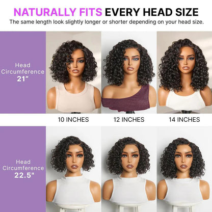 🔥Final Hours—Up to 90% Off✨Ready-to-Go Glueless Curly Bob Wig