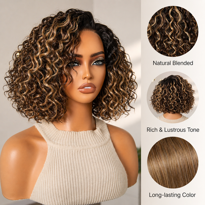 🔥Final Hours—Up to 90% Off✨Ready-to-Go Glueless Curly Bob Wig