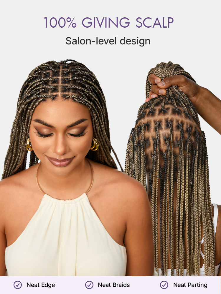 Salon Braids HD Lace Knotless Wig