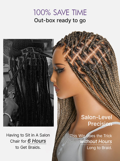 Salon Braids HD Lace Knotless Wig