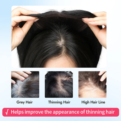 Hair Topper Slightly Layered Synthetic Extensions No Wig
