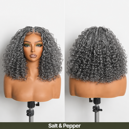 ✨ Boho Braids Water Wave Pre-Cut Lace Wig – Premium Fiber, Beginner Friendly