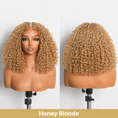 ✨ Boho Braids Water Wave Pre-Cut Lace Wig – Premium Fiber, Beginner Friendly
