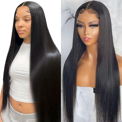 ⚡ Final Hours – Up to 57% Off🌷💥Straight HD Transparent Lace Front Wigs Human Hair