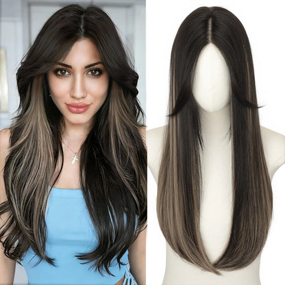 Hair Topper Slightly Layered Synthetic Extensions No Wig