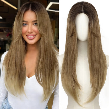 Hair Topper Slightly Layered Synthetic Extensions No Wig