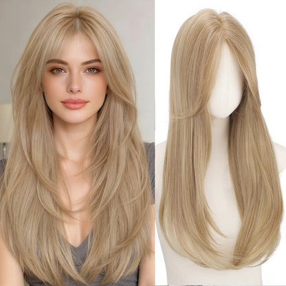 Hair Topper Slightly Layered Synthetic Extensions No Wig