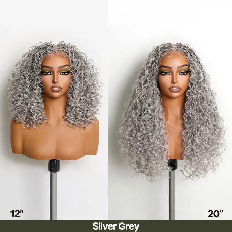 ✨ Boho Braids Water Wave Pre-Cut Lace Wig – Premium Fiber, Beginner Friendly