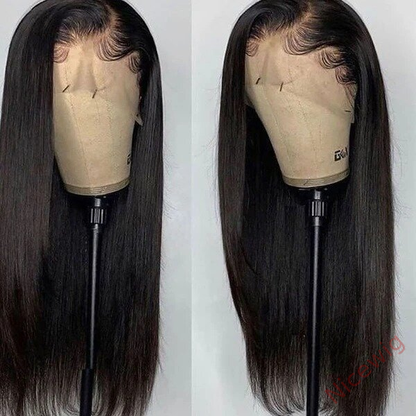 Black Glueless Straight Hair For Women Natural Wig